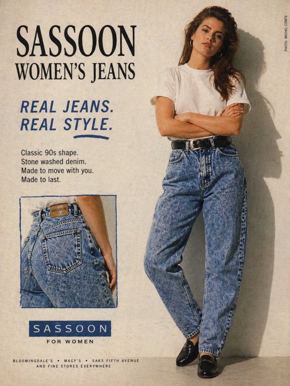 Sassoon vintage 90’s jeans size 6 acid wash stone wash